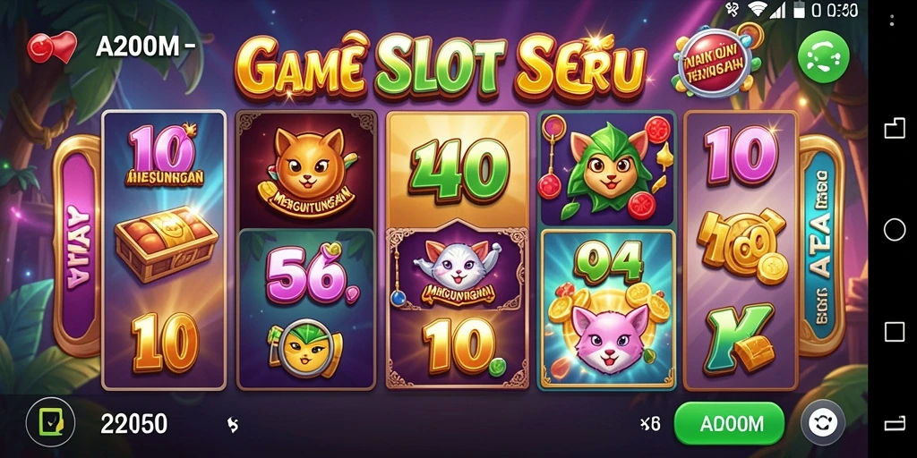 Screenshot utama A200M menampilkan gameplay Slot yang mengasyikkan.