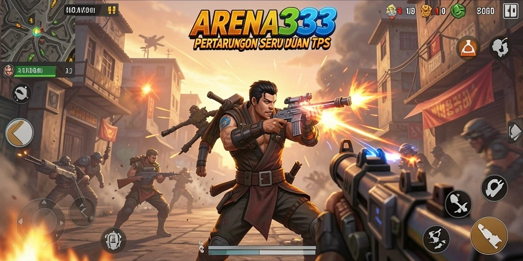 Tampilan seru dari gameplay ARENA333 yang menegangkan dan mendebarkan.