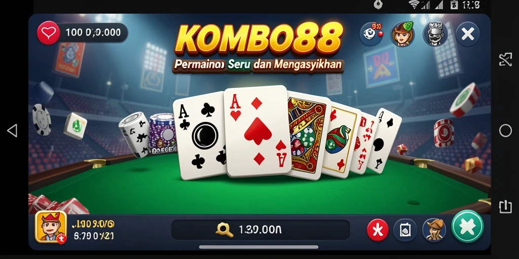 Tampilan menarik saat bermain domino di KOMBO88.