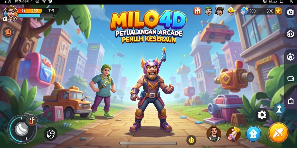 Tampilan gameplay seru dari MILO4D yang menantang.